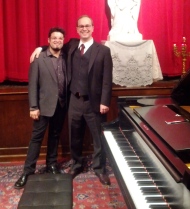 Louis Goldford with pianist Michael McElvain.